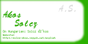 akos solcz business card